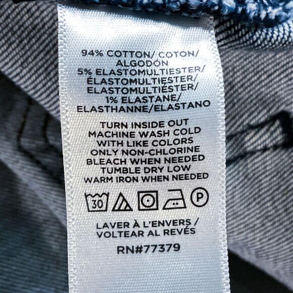 Ann Taylor Womens Jeans size 14 Dark Wash Straight Crop Ankle x28" Denim Stretch - Picture 5 of 10